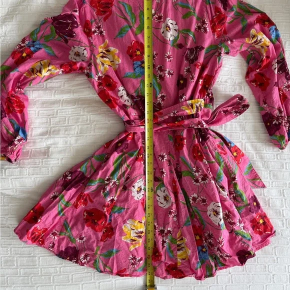 Draper James Jordan Long-Sleeve Wrap Dress in Lurex Stripe - Picture 7 of 11